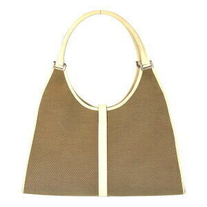 Gucci Tan Canvas Jackie Ivory Bag Beige Leather Shoulder White
